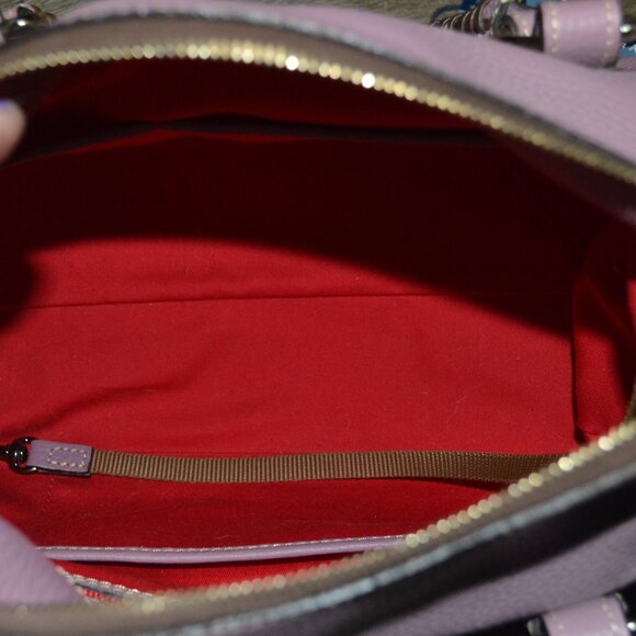 Dooney & Bourke Small Mauve Satchel Bag Purse EUC - Picture 7 of 9